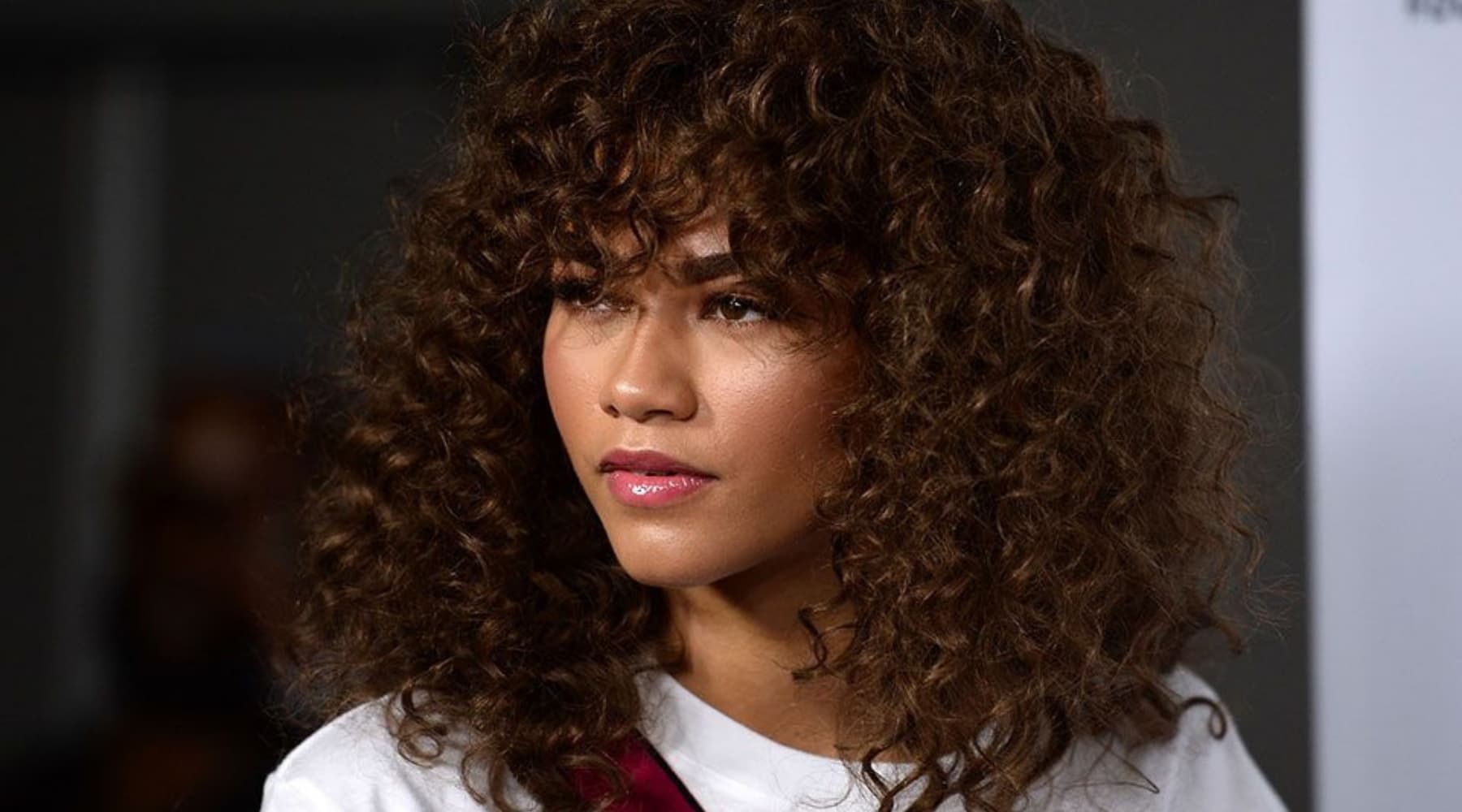 Zendaya star métisse aux cheveux bouclés